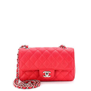 Chanel Mini Classic Single Flap Bag Quilted Caviar